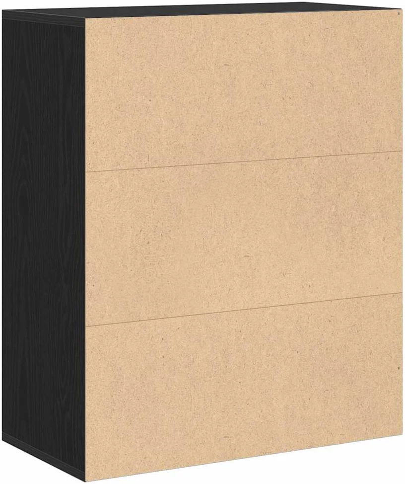 Spintelė knygoms, juodos spalvos, 60x30x71,5 cm, MDP