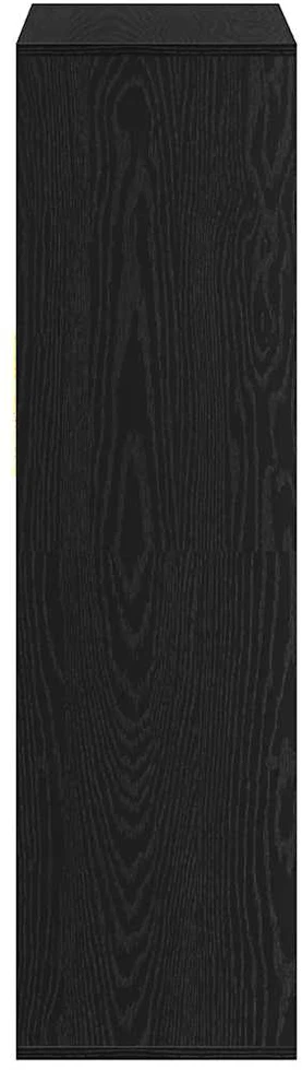 Spintelė knygoms, juodos spalvos, 66x31x112 cm, MDP