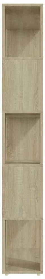 Spintelė knygoms/kambario pertvara, ąžuolo, 80x24x155cm, MDP