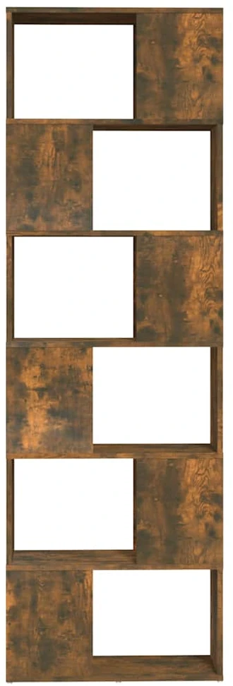 Spintelė knygoms/kambario pertvara, ąžuolo, 60x24x186cm