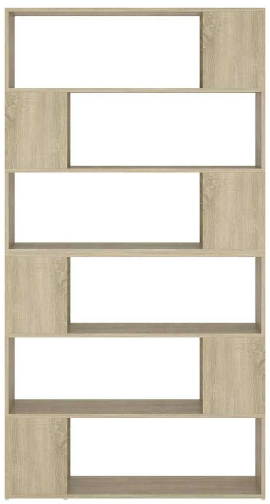 Spintelė knygoms/kambario pertvara, ąžuolo, 100x24x188cm