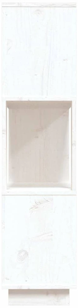 Spintelė knygoms/kambario pertvara, balta, 80x25x101cm, pušis