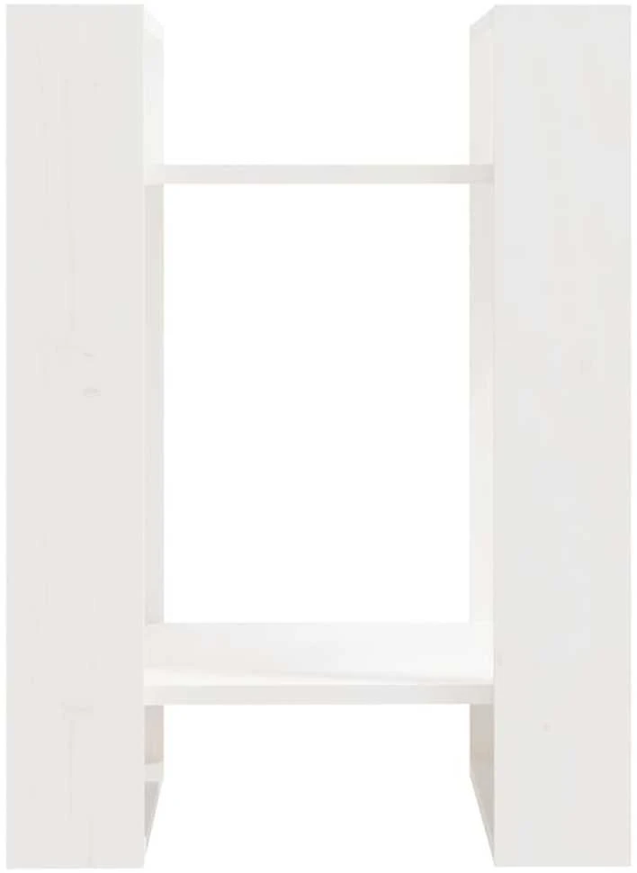 Spintelė knygoms/kambario pertvara, balta, 41x35x57cm, pušis