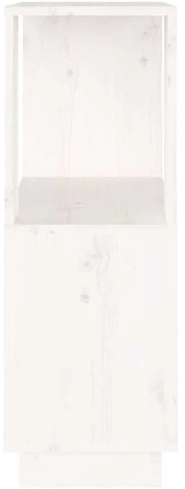 Spintelė knygoms/kambario pertvara, balta, 51x25x70cm, pušis