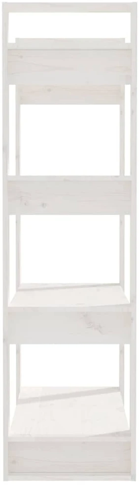 Spintelė knygoms/kambario pertvara, balta, 80x35x125cm, pušis