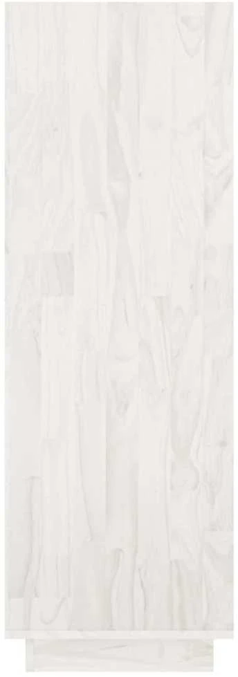 Spintelė knygoms/kambario pertvara, balta, 80x35x103cm, pušis