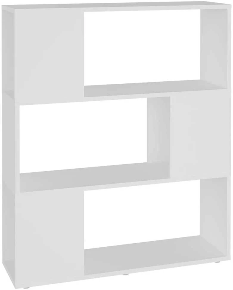 Spintelė knygoms/kambario pertvara, balta, 80x24x94cm, MDP