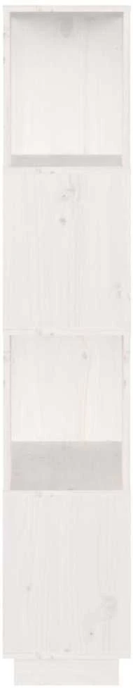 Spintelė knygoms/kambario pertvara, balta, 51x25x132cm, pušis