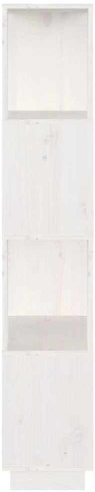 Spintelė knygoms/kambario pertvara, balta, 51x25x132cm, pušis