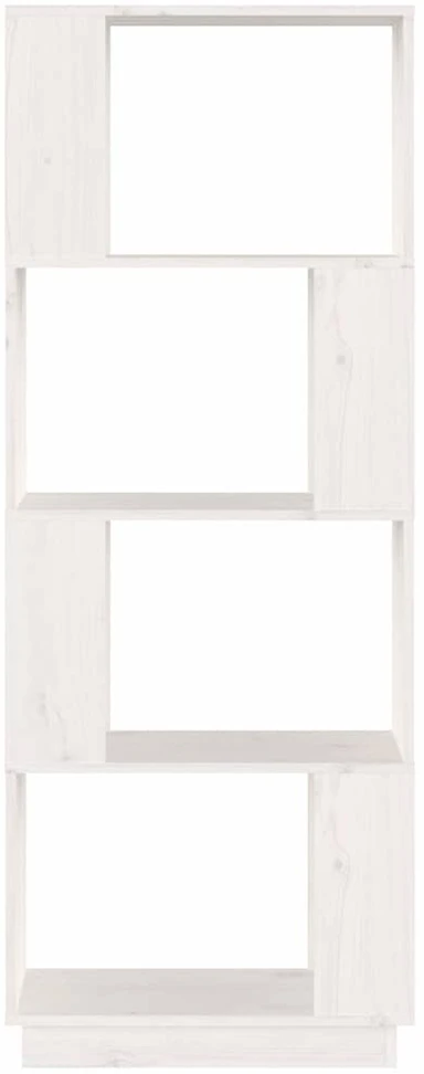 Spintelė knygoms/kambario pertvara, balta, 51x25x132cm, pušis