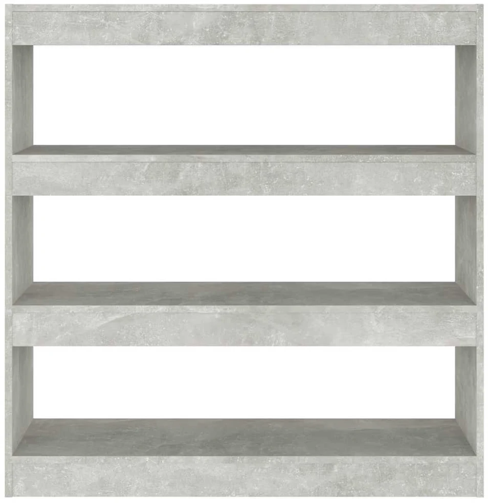 Spintelė knygoms/kambario pertvara, betono pilka, 100x30x103cm