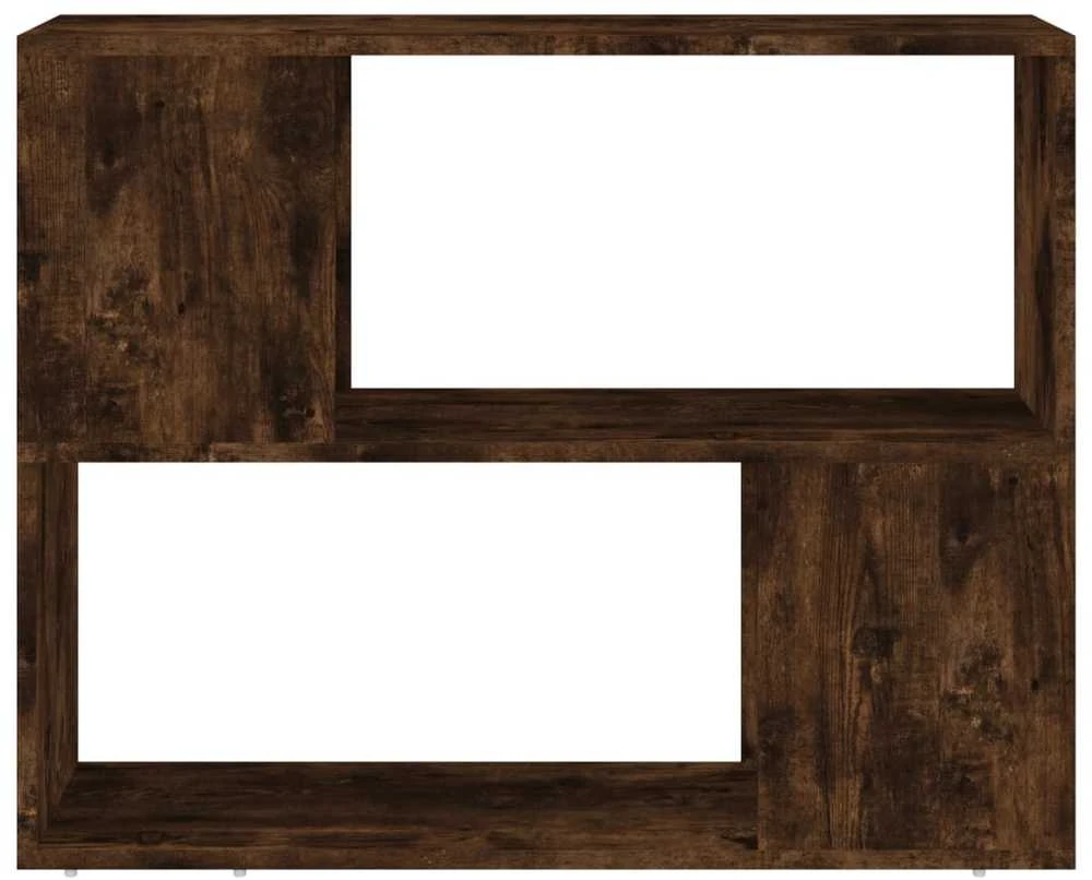 TV staliukas Spintelė knygoms/kambario pertvara, dūminio ąžuolo, 80x24x63cm
