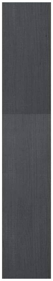 Spintelė knygoms/kambario pertvara, pilka, 40x30x167,5cm, pušis