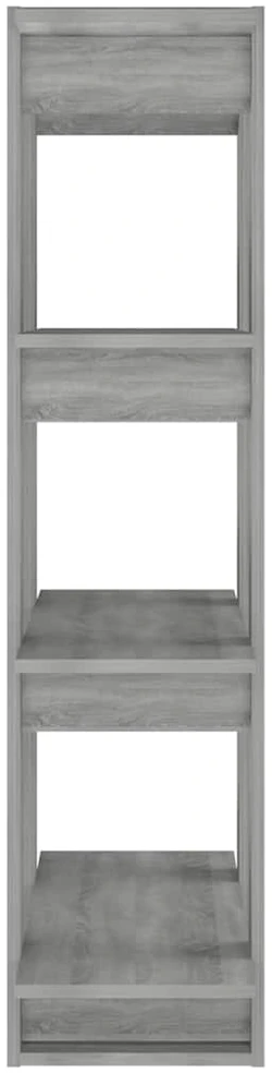 Spintelė knygoms/kambario pertvara, pilka, 80x30x123,5cm