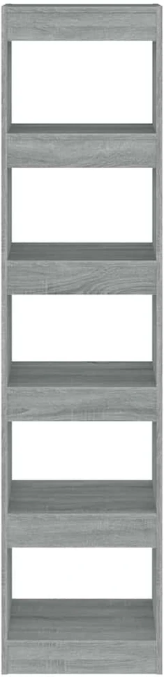 Spintelė knygoms/kambario pertvara, pilka, 40x30x166cm