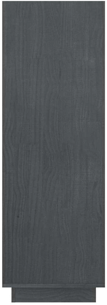 Spintelė knygoms/kambario pertvara, pilka, 80x35x103cm, pušis