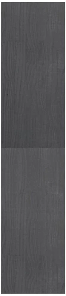 Spintelė knygoms/kambario pertvara, pilka, 40x30x135,5cm, pušis