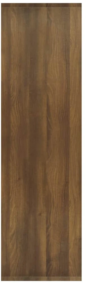 Spintelė knygoms/kambario pertvara, ruda, 80x30x103cm, mediena