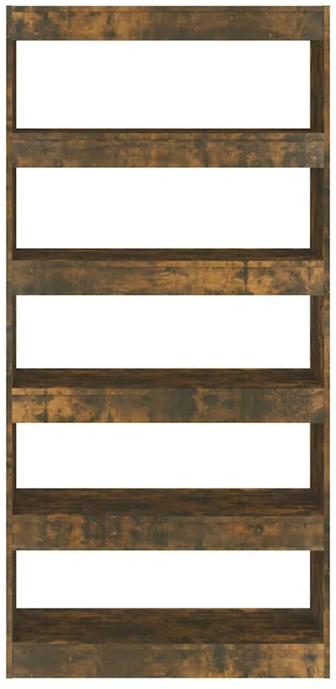 Spintelė knygoms/pertvara, dūminė ąžuolo, 80x30x166cm, mediena
