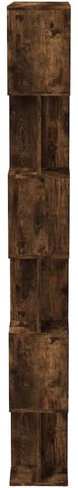 Spintelė knygoms/pertvara, dūminio ąžuolo, 80x24x192cm, mediena
