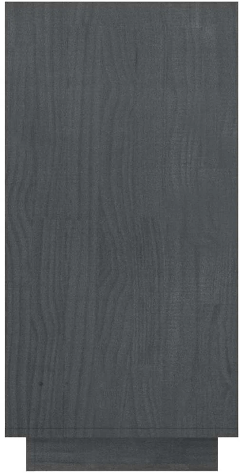 Spintelė knygoms, pilka, 80x35x71cm, pušies medienos masyvas