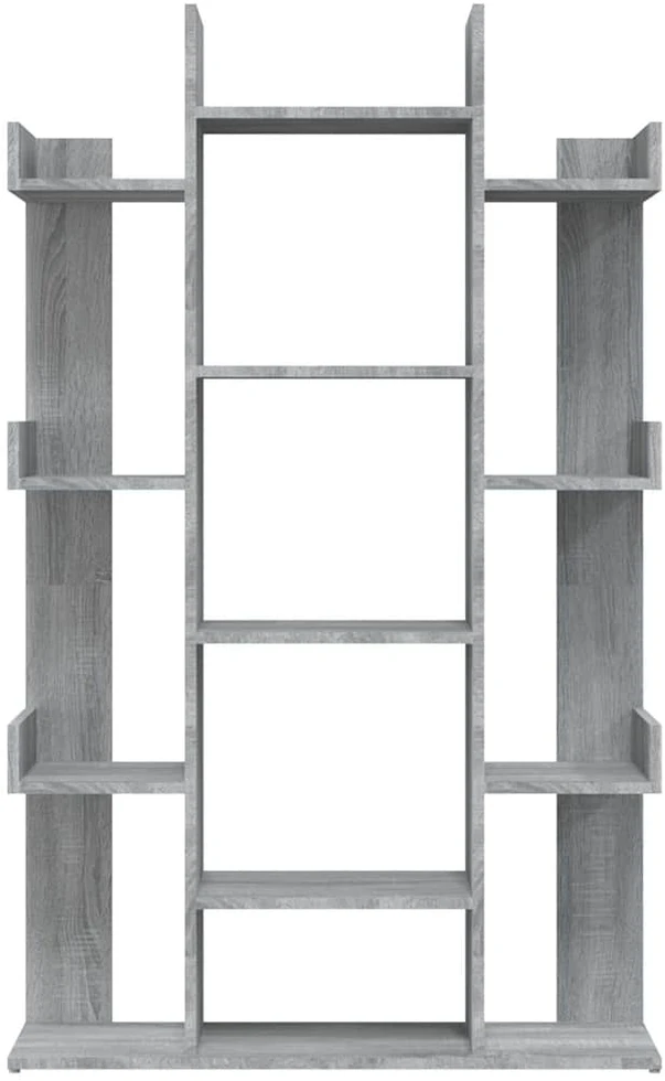 Spintelė knygoms, pilka ąžuolo, 86x25,5x140cm, apdirbta mediena
