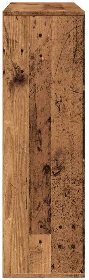 Spintelė knygoms, sendintos medienos, 98x29x97,5cm