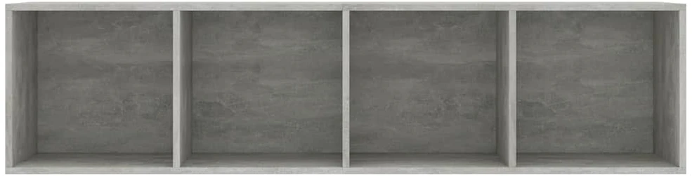 Spintelė knygoms/televizoriui, betono pilkos sp., 143x30x36 cm