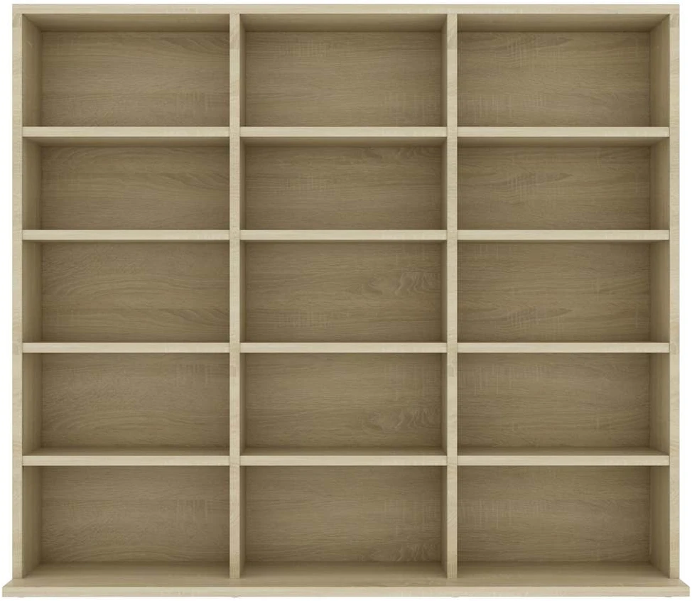 Spintelė kompaktiniams diskams, ąžuolo, 102x23x89,5cm, mediena