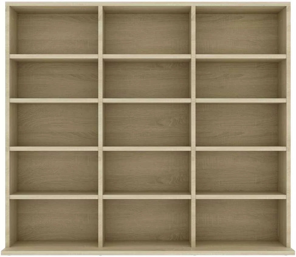 Spintelė kompaktiniams diskams, ąžuolo, 102x23x89,5cm, mediena
