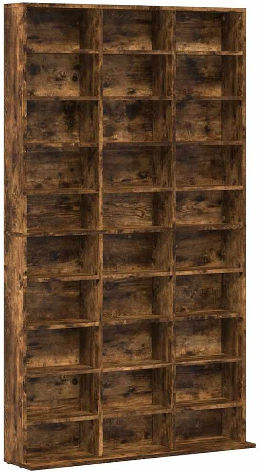 Spintelė kompaktiniams diskams, ąžuolo, 102x23x177,5cm, mediena