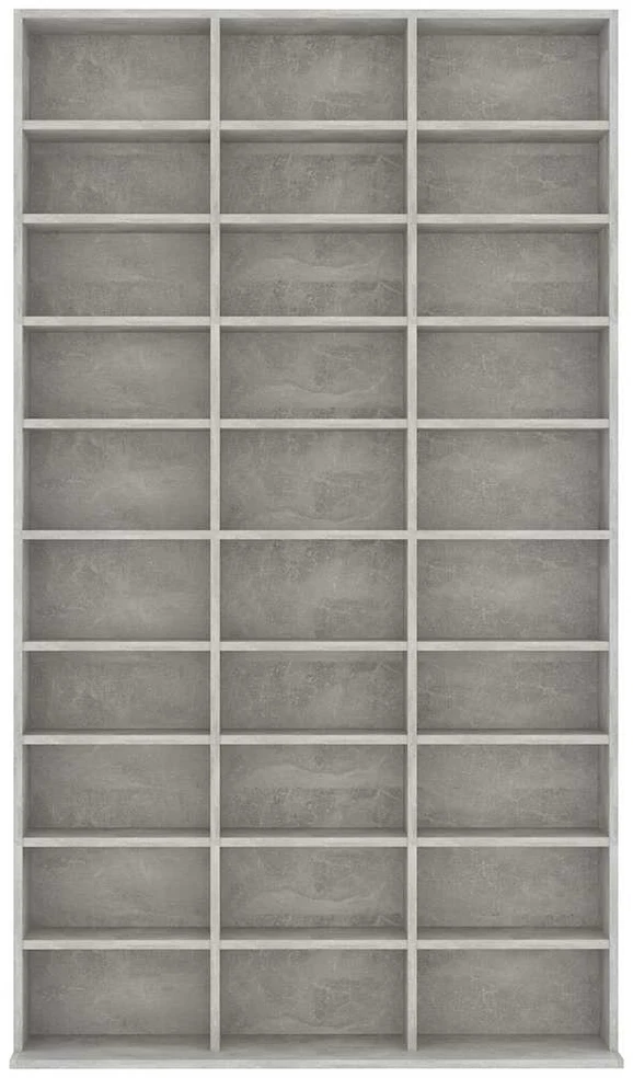 Spintelė kompaktiniams diskams, betono, 102x16x177,5cm, mediena