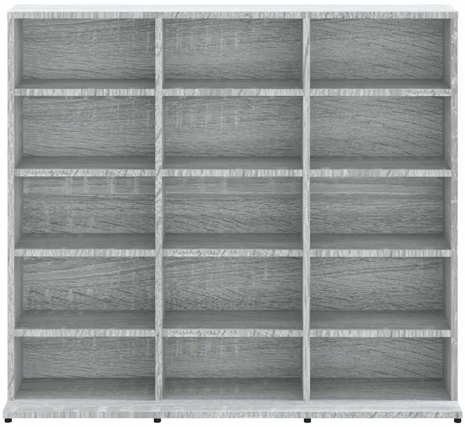 Spintelė kompaktiniams diskams, pilka, 102x23x89,5cm, mediena