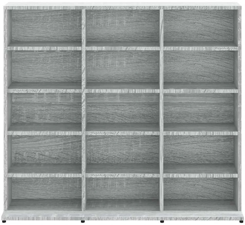 Spintelė kompaktiniams diskams, pilka, 102x23x89,5cm, mediena