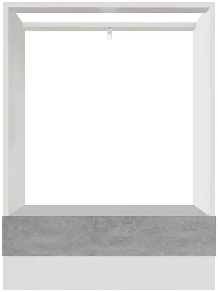 Spintelė orkaitei, betono pilka, 60x46x81,5cm, apdirbta mediena