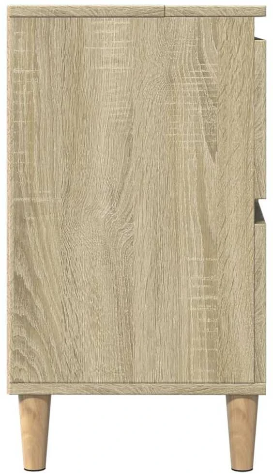 Spintelė praustuvui, ąžuolo, 80x33x60cm, apdirbta mediena