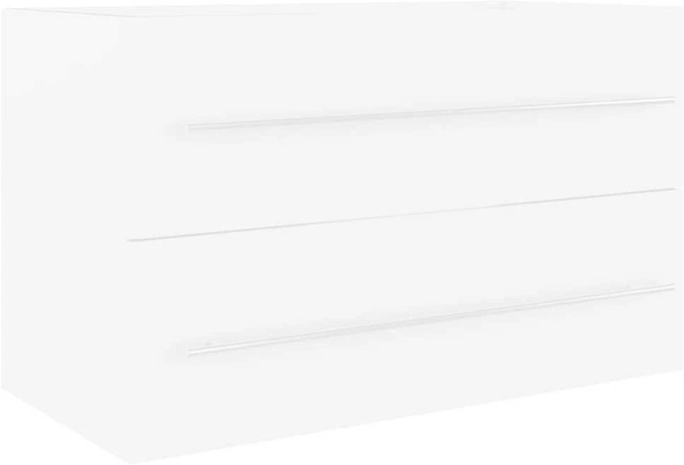 Spintelė praustuvui, baltos spalvos, 80x38,5x48cm, MDP