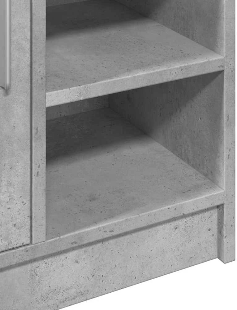 Spintelė praustuvui, betono, 63x29x55cm, apdirbta mediena