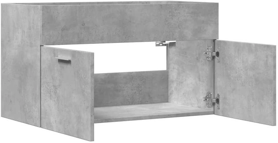 Spintelė praustuvui, betono, 90x38,5x46cm, apdirbta mediena