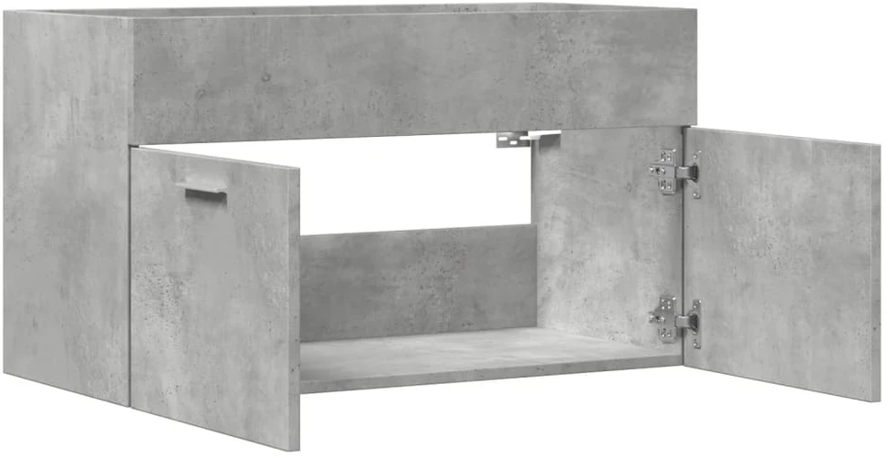 Spintelė praustuvui, betono, 90x38,5x46cm, apdirbta mediena