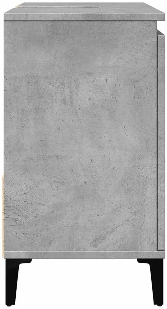 Spintelė praustuvui, betono pilka, 65x33x60cm, apdirbta mediena