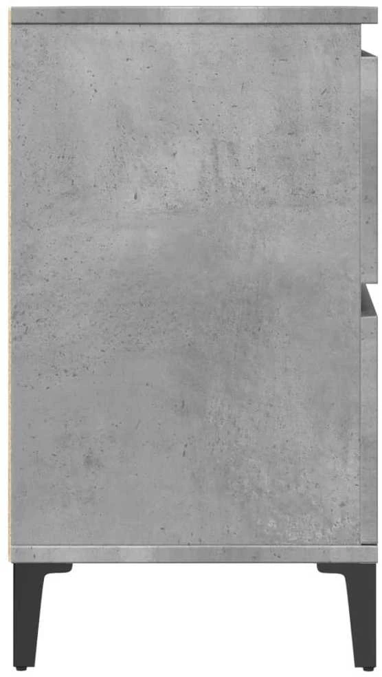 Spintelė praustuvui, betono pilka, 80x33x60cm, apdirbta mediena