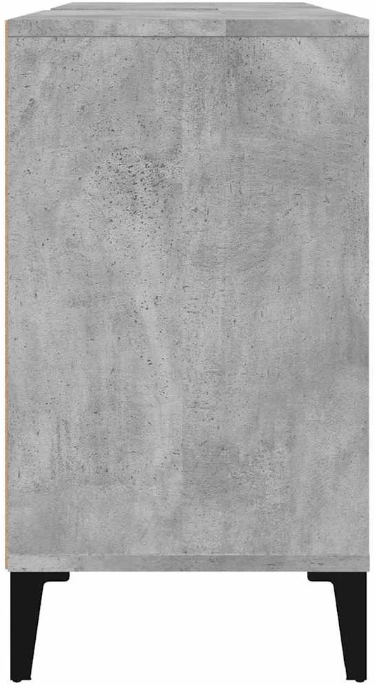 Spintelė praustuvui, betono pilka, 80x33x60cm, apdirbta mediena