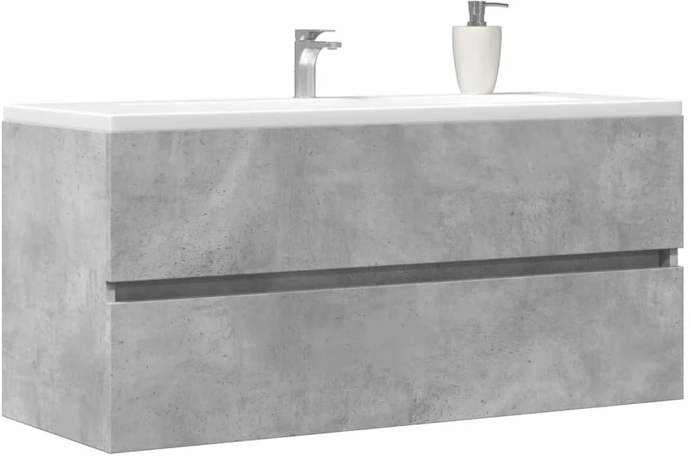 Spintelė praustuvui, betono pilkos spalvos, 100x38,5x45cm, MDP