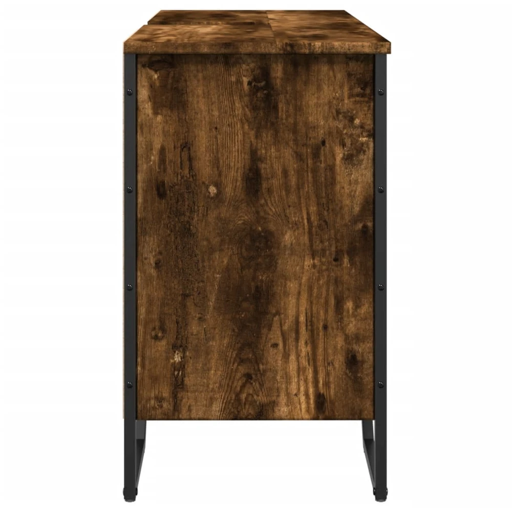 Spintelė praustuvui, dūminė, 91x35x60cm, apdirbta mediena