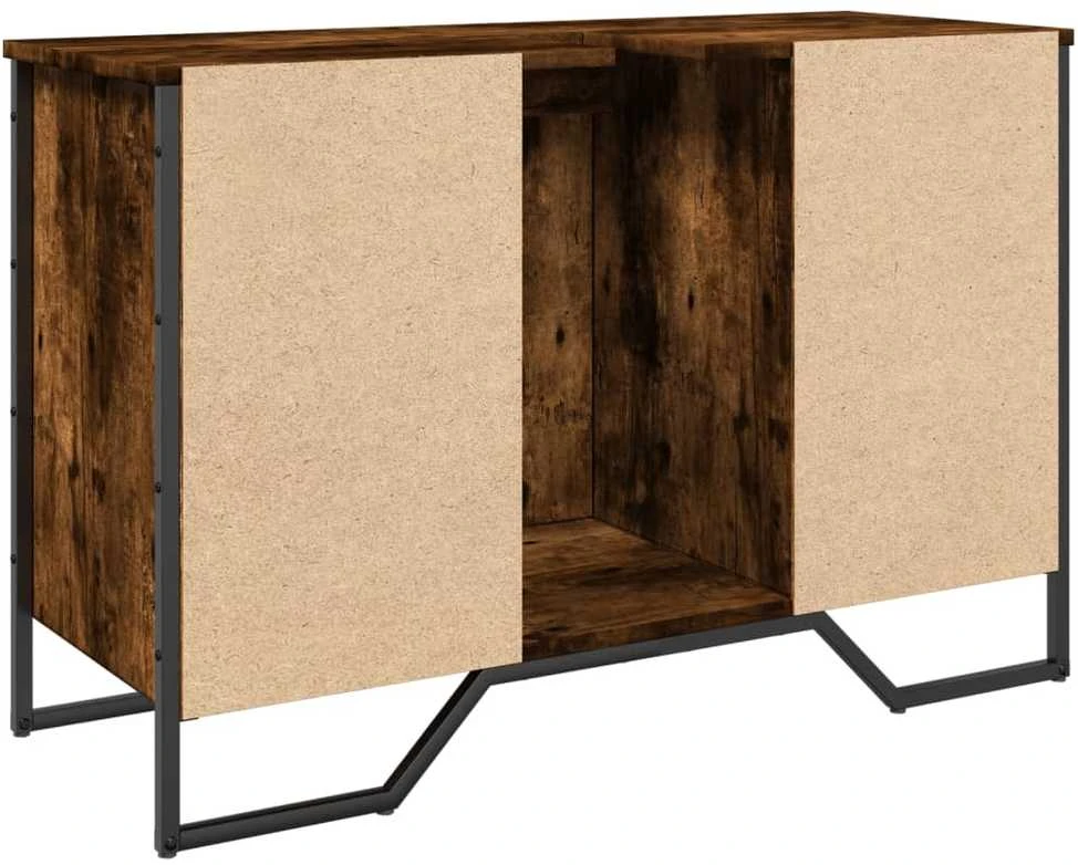 Spintelė praustuvui, dūminė, 91x35x60cm, apdirbta mediena