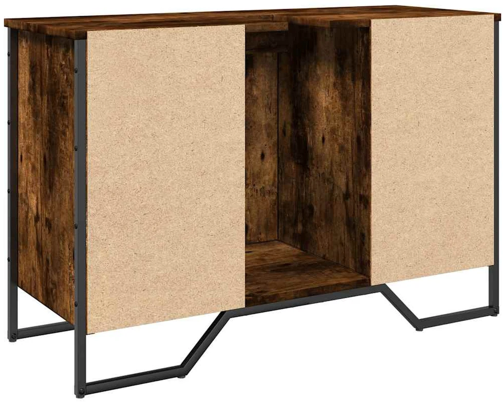 Spintelė praustuvui, dūminė, 91x35x60cm, apdirbta mediena
