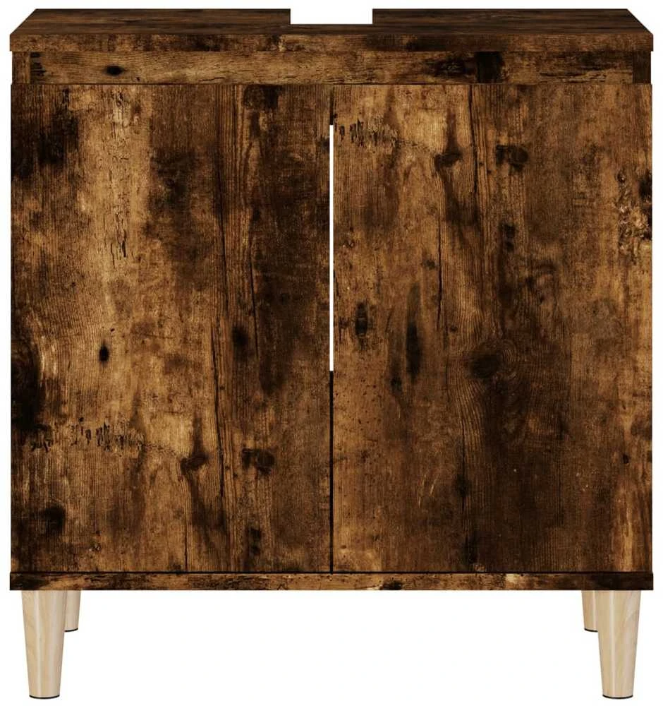 Spintelė praustuvui, dūminio ąžuolo, 58x33x60cm, mediena