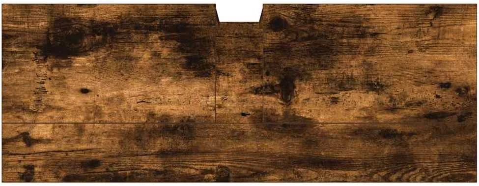 Spintelė praustuvui, dūminio ąžuolo, 80x30x60cm, mediena
