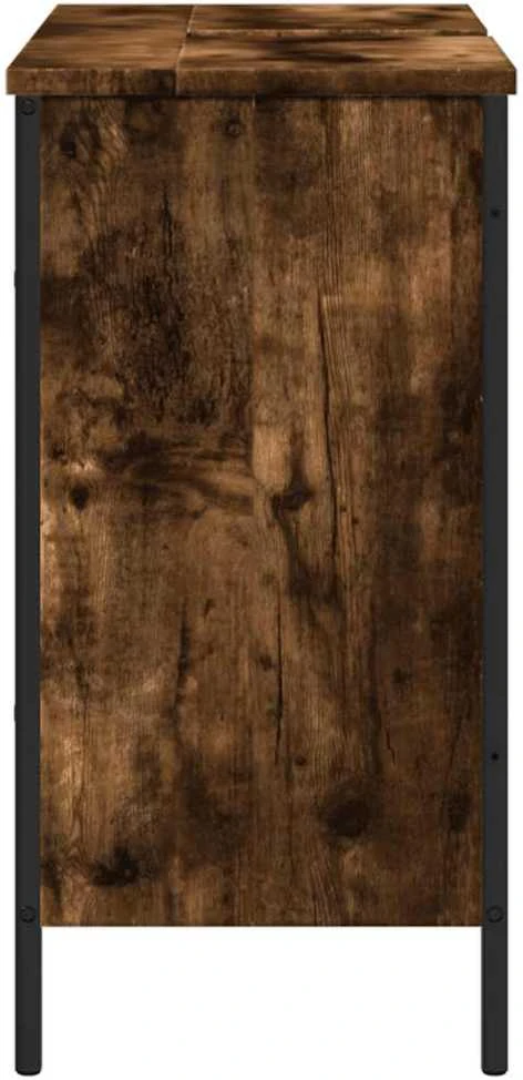 Spintelė praustuvui, dūminio ąžuolo, 80x30x60cm, mediena